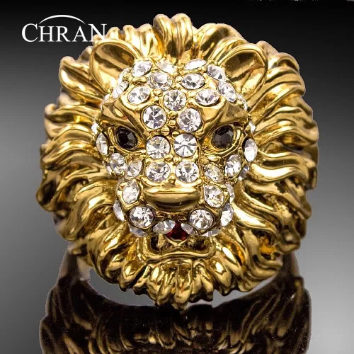 Chran Exquisite Lion Head Rings for Women Fashion Gold Color Crystal Finger Rings Jewelry Accessories for Friendship
Chran Exquisite Lion Head Rings for Women Fashion Gold Color Crystal Finger Rings Jewelry Accessories for Friendship