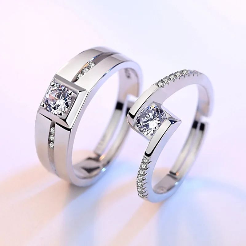 100% 925 sterling silver fashion shiny crystal star lovers`couple wedding rings jewelry women men finger ring Valentine's gift
100% 925 sterling silver fashion shiny crystal star lovers`couple wedding rings jewelry women men finger ring Valentine's gift