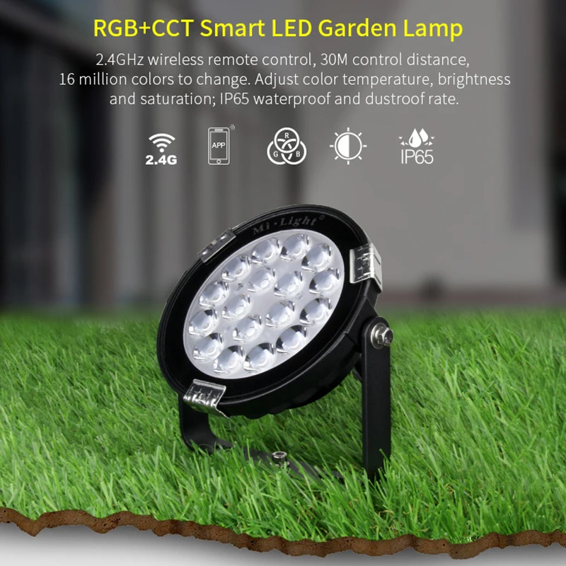 Умный светодиодный садовый светильник FUTC02 9 Вт IP65 RGB + CCT 220 В переменного тока 265 в 2