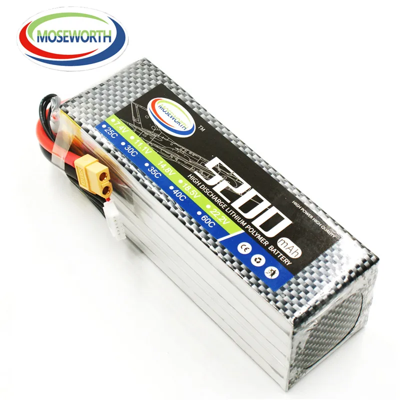 6S RC Toys LiPo Battery 22.2V 5200mAh 30C Max 60C for RC Helicopter Quadcopter Airplane Car Boat Truck Tank Batteries LiPo 6S
6S RC Toys LiPo Battery 22.2V 5200mAh 30C Max 60C for RC Helicopter Quadcopter Airplane Car Boat Truck Tank Batteries LiPo 6S
