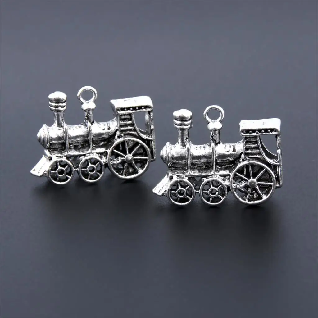 5Pcs Silver Color Locomotive Train Charms Travel Theme Pendant Finding Necklaces Handcrafts Jewelry 28X18mm A3183
5Pcs Silver Color Locomotive Train Charms Travel Theme Pendant Finding Necklaces Handcrafts Jewelry 28X18mm A3183