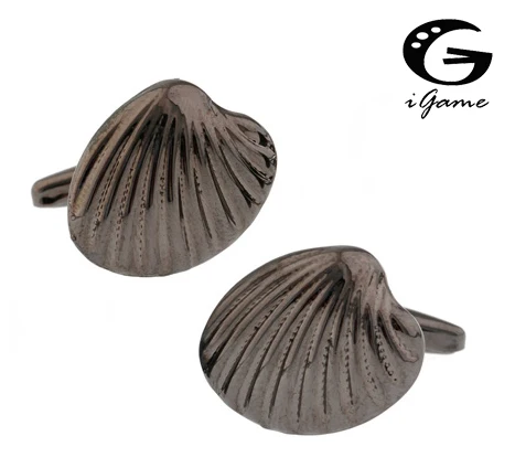 iGame Shell Cuff Links Gunblack Brass Material Scallop Shell Design Free Shipping
iGame Shell Cuff Links Gunblack Brass Material Scallop Shell Design Free Shipping