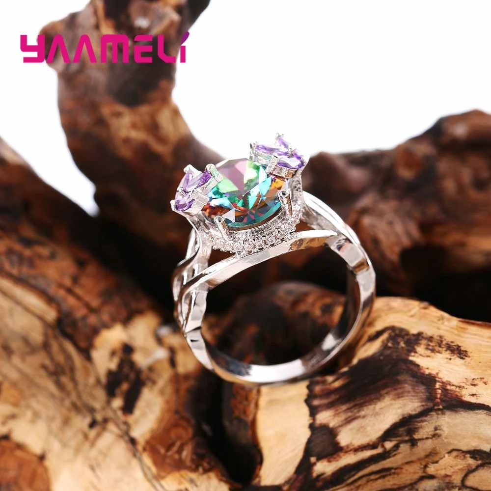 Colorful Sweet Romantic Luxury Style Purple Zircon Embellished Crystal CZ 925 Sterling Silver Ring For Women
Colorful Sweet Romantic Luxury Style Purple Zircon Embellished Crystal CZ 925 Sterling Silver Ring For Women
