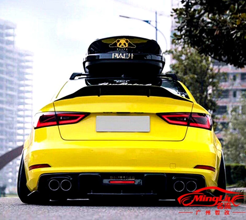 For Audi A3 S3 RS3 2014 - 2018 High Quality R Carbon Fiber Rear Roof Spoiler Wing Trunk Lip Boot Cover Car Styling
For Audi A3 S3 RS3 2014 - 2018 High Quality R Carbon Fiber Rear Roof Spoiler Wing Trunk Lip Boot Cover Car Styling