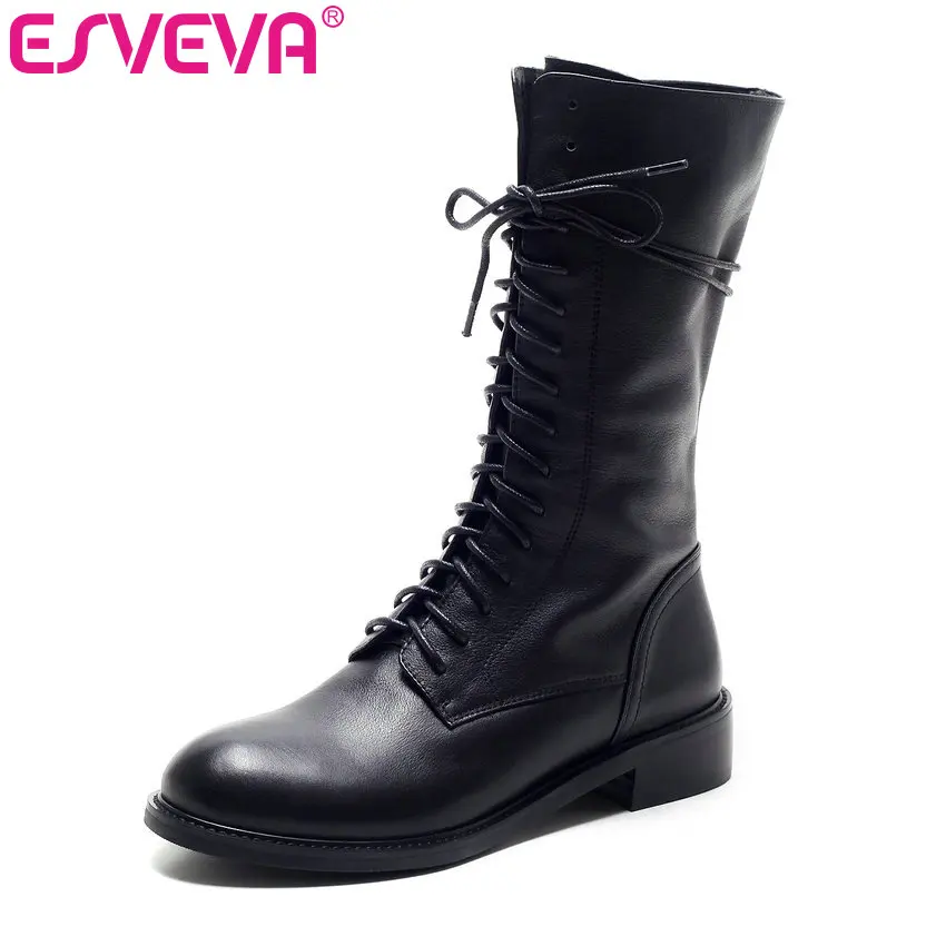 Женские сапоги на платформе ESVEVA, до середины икры, с круглым носком, на молнии, на квадратном низком каблуке, осенние сапоги в западном стиле,...
Женские сапоги на платформе ESVEVA, до середины икры, с круглым носком, на молнии, на квадратном низком каблуке, осенние сапоги в западном стиле,...