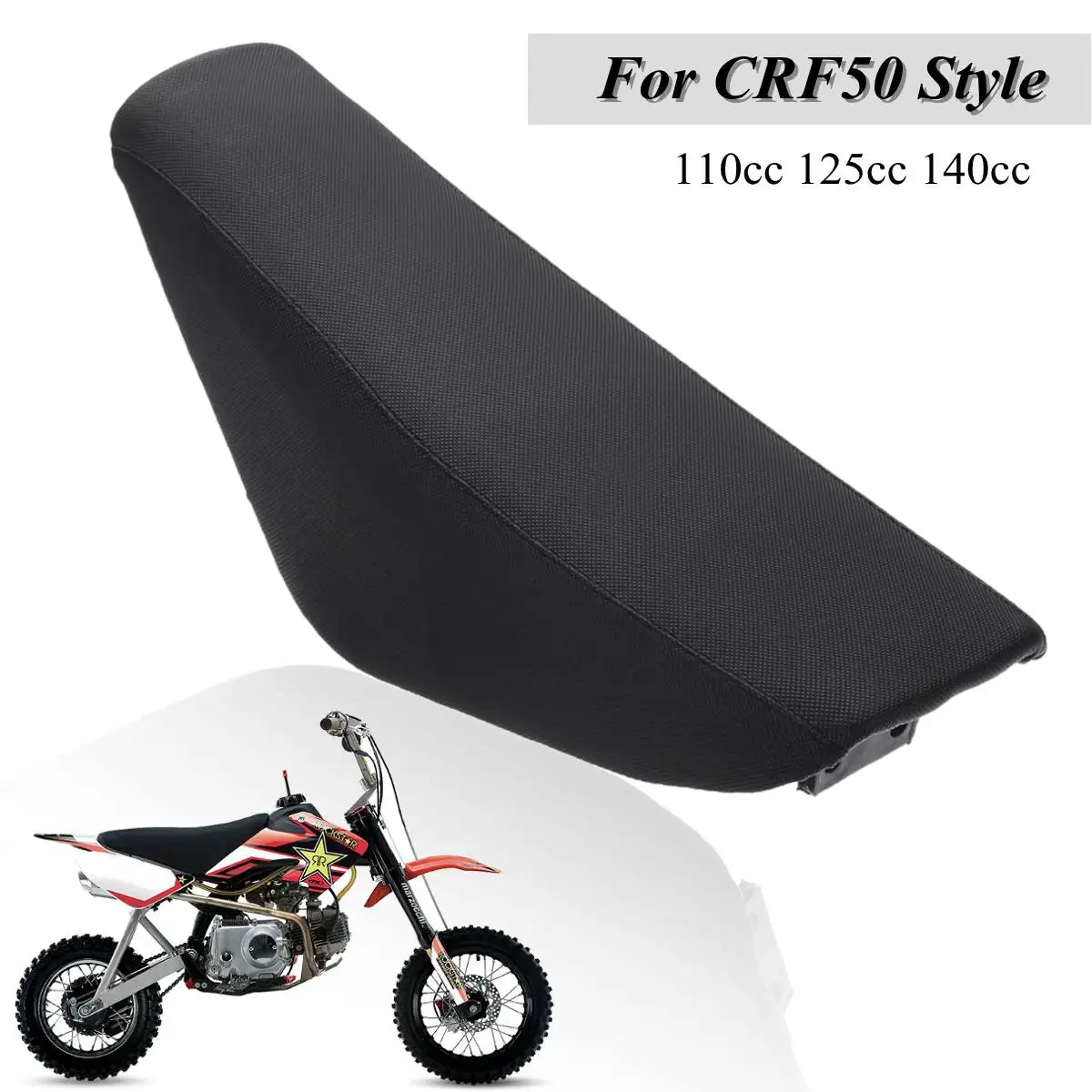 465x153mm Soft Black Flat Tall Foam Seat For CRF50 Style 110cc 125cc 140cc Pit Pro Trail Dirt Bike
465x153mm Soft Black Flat Tall Foam Seat For CRF50 Style 110cc 125cc 140cc Pit Pro Trail Dirt Bike
