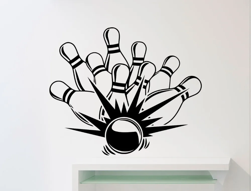 Bowling Game Strike Pattern Wall Sticker Sport Bowling Ball Club Wall Mural Decal Vinyl Wall Poster Home Room Special Decor M-18
Bowling Game Strike Pattern Wall Sticker Sport Bowling Ball Club Wall Mural Decal Vinyl Wall Poster Home Room Special Decor M-18