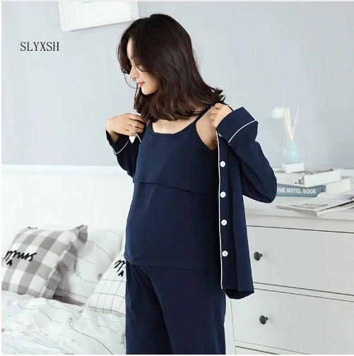 2018 Cotton Moms 3pcs Maternity sleepwear Nursing nightgown Maternity Breastfeeding clothes for Pregnant Women pregnancy Pajamas
2018 Cotton Moms 3pcs Maternity sleepwear Nursing nightgown Maternity Breastfeeding clothes for Pregnant Women pregnancy Pajamas