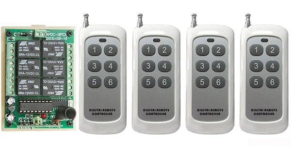 DC12V 6CH 10A RF беспроводной пульт дистанционного управления реле системы безопасности трубчатый мотор гаражные двери жалюзи/лампа
DC12V 6CH 10A RF беспроводной пульт дистанционного управления реле системы безопасности трубчатый мотор гаражные двери жалюзи/лампа