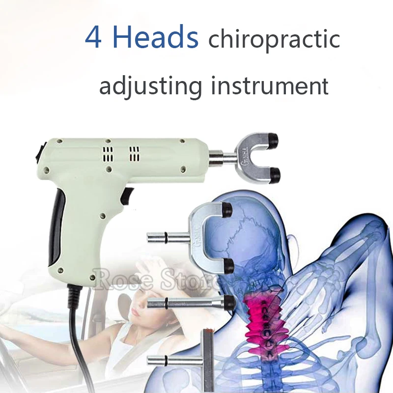 110V / 220V 4 Heads adjustable intensity Therapy Chiropractic Adjusting Instrument \Electric Correction Gun Activator Massager
110V / 220V 4 Heads adjustable intensity Therapy Chiropractic Adjusting Instrument \Electric Correction Gun Activator Massager