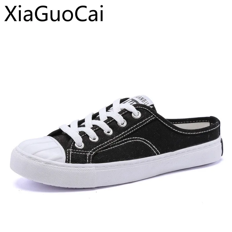 Spring and Summer Women Flat Canvas Shoes New Half Support Female Flat Shoes Korean Version Without Heel Lazy Flat Casual Shoes
Spring and Summer Women Flat Canvas Shoes New Half Support Female Flat Shoes Korean Version Without Heel Lazy Flat Casual Shoes