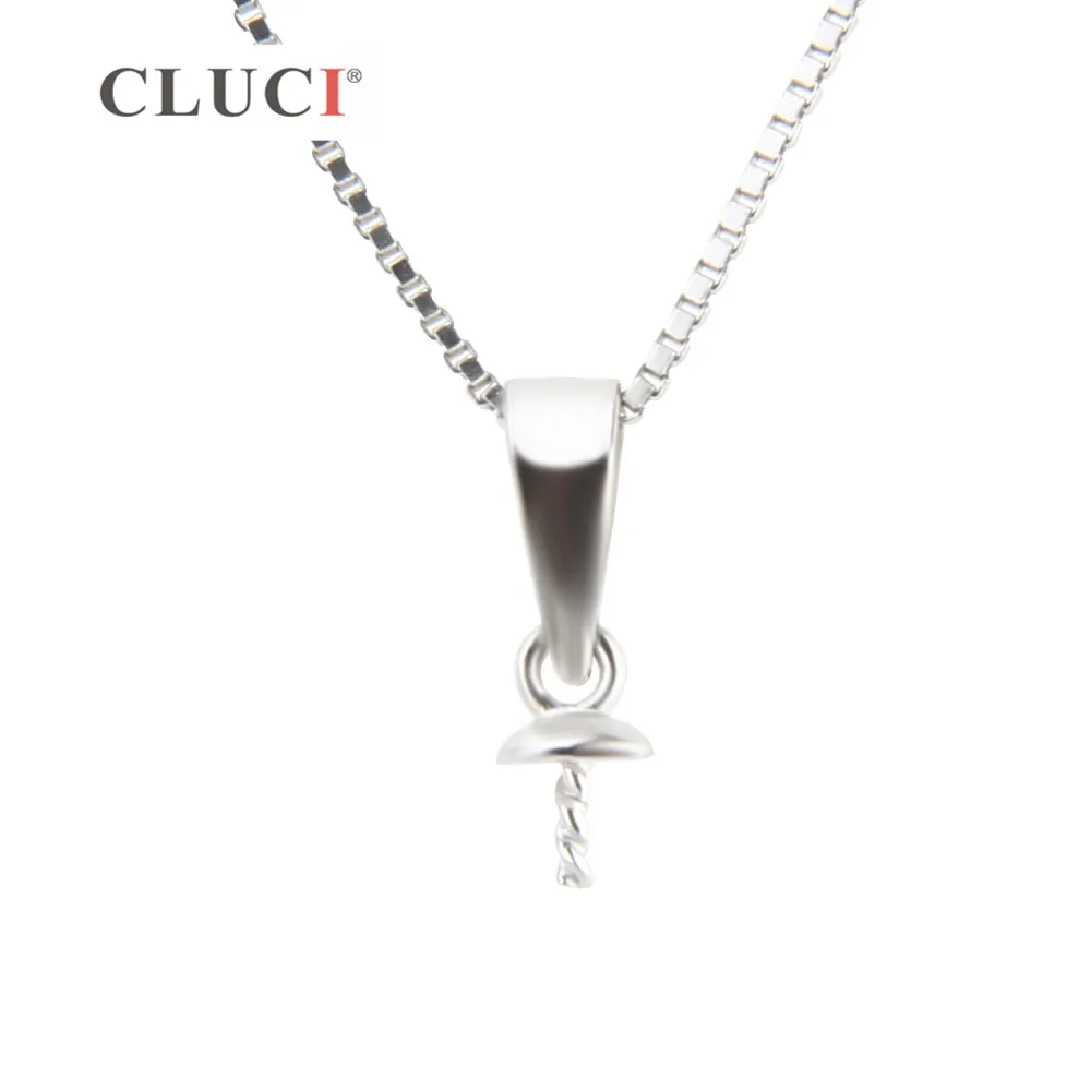 CLUCI wholesale 10PCS/pack High Quality Sterling 925 Silver design Pendant fittings for Women Tiny pearl necklace making SP180SB
CLUCI wholesale 10PCS/pack High Quality Sterling 925 Silver design Pendant fittings for Women Tiny pearl necklace making SP180SB