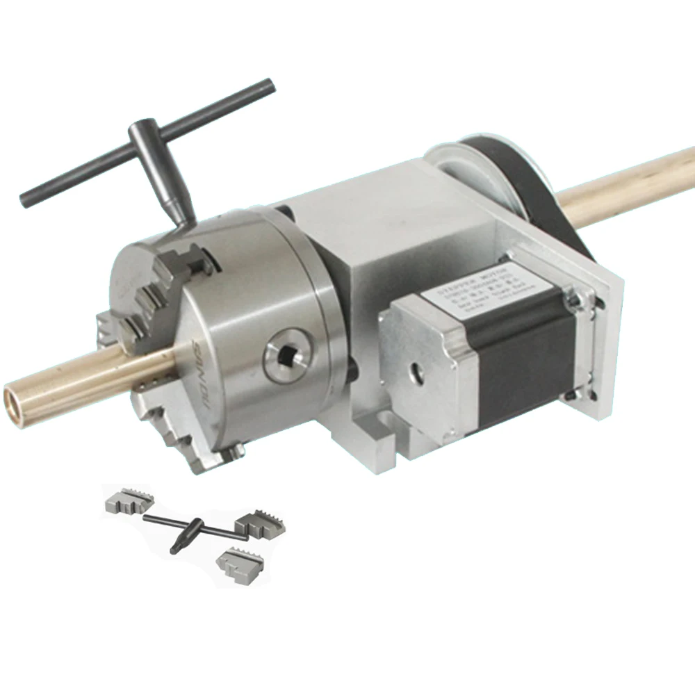 CNC 4-я ось вращения K12 4кулачковый патрон 100 мм/4 "для мини-фрезерного станка с ЧПУ