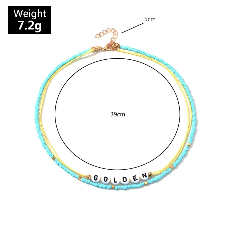 NIUYITID 2019 New Dainty Necklace Women Girlfriend Creative Letter Bead Choker Necklace Set kolye bayan wholesale
NIUYITID 2019 New Dainty Necklace Women Girlfriend Creative Letter Bead Choker Necklace Set kolye bayan wholesale