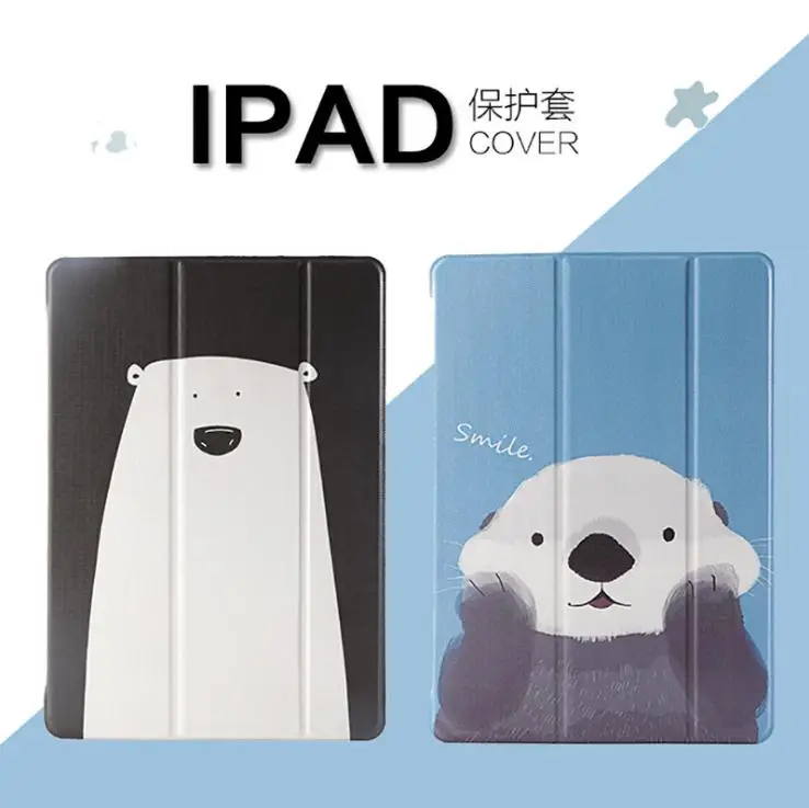 Роскошный чехол из искусственной кожи с мультяшным медведем для Apple ipad 2 3 4