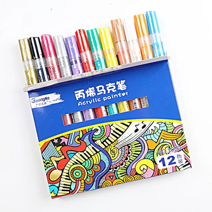 DIY Works on Most Surfaces Acrylic Permanent Paint Marker pen for Ceramic Rock Glass Porcelain Mug Wood Fabric Canvas Painting
DIY Works on Most Surfaces Acrylic Permanent Paint Marker pen for Ceramic Rock Glass Porcelain Mug Wood Fabric Canvas Painting