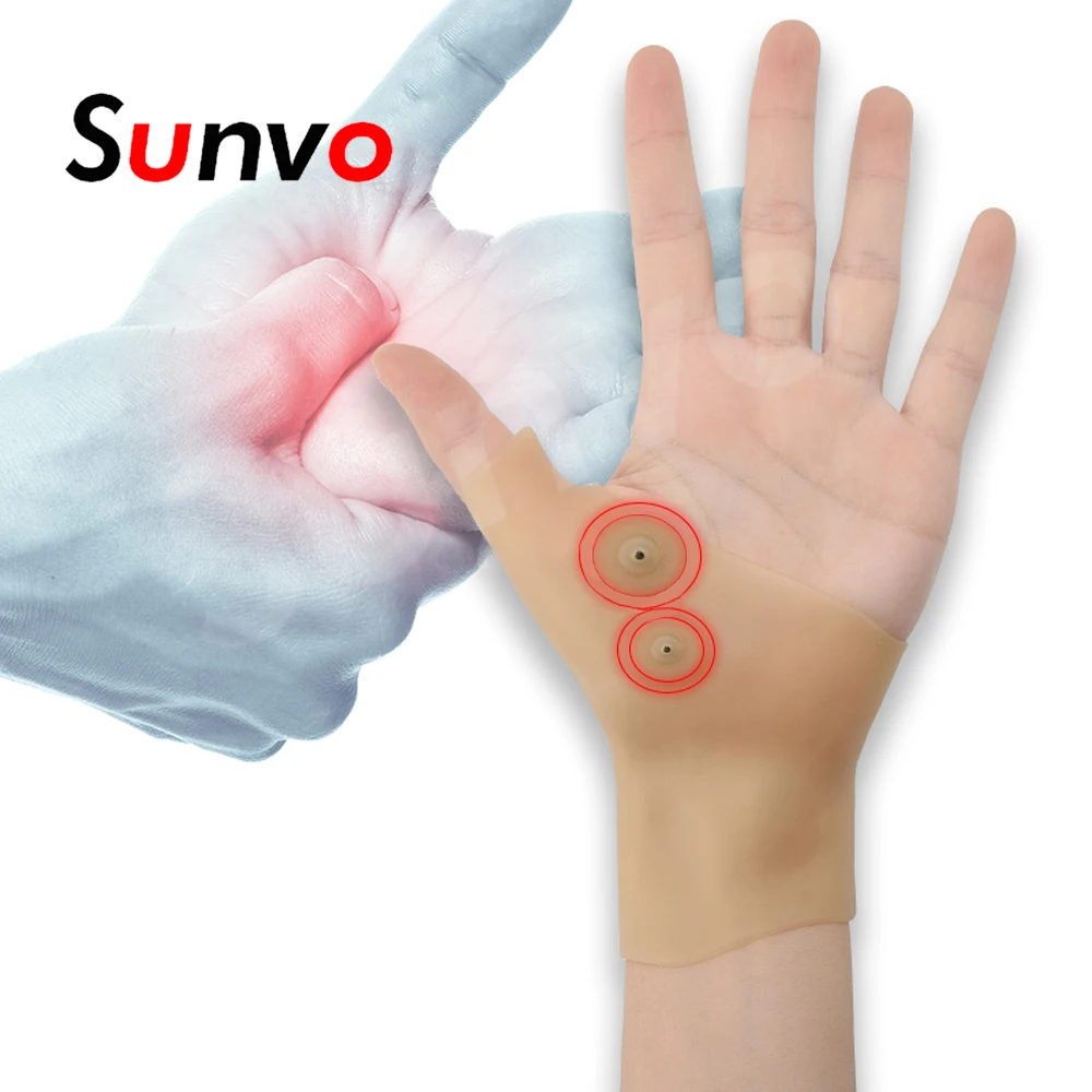 Sunvo Magnetic Therapy Wrist Glove for Arthritis Tenosynovitis Pressure Pain Relief Massage Thumb Support Gloves Braces Inserts
Sunvo Magnetic Therapy Wrist Glove for Arthritis Tenosynovitis Pressure Pain Relief Massage Thumb Support Gloves Braces Inserts