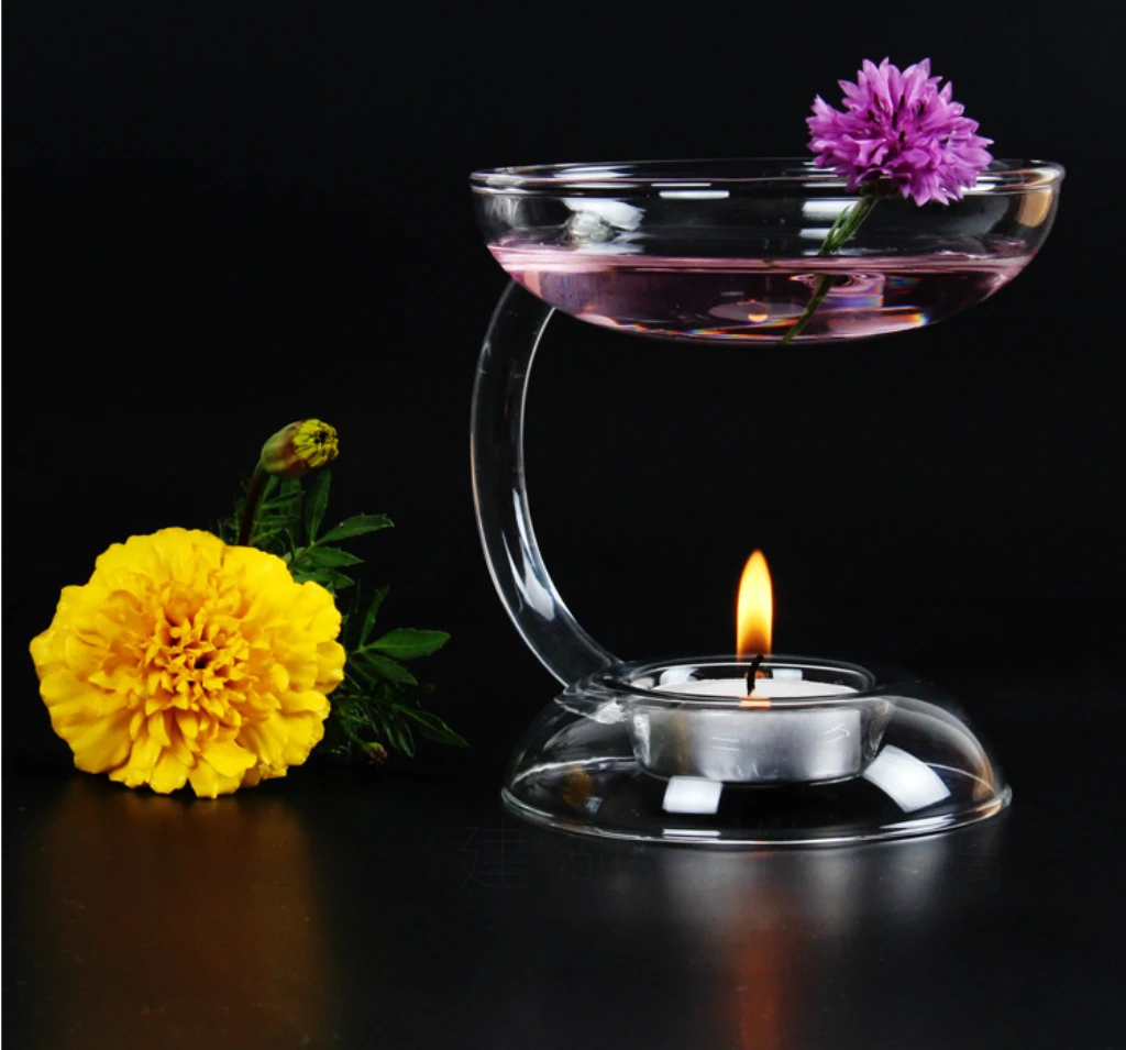 Высококачественный стеклянный подсвечник ручной работы горелка с ароматическим