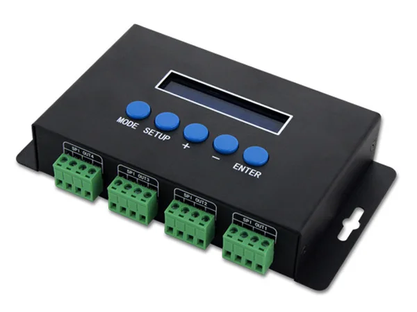 Artnet to SPI/DMX pixel light controller;Eternet protocol input;680pixels*4CH+ One port(1X512 Channels)output
Artnet to SPI/DMX pixel light controller;Eternet protocol input;680pixels*4CH+ One port(1X512 Channels)output