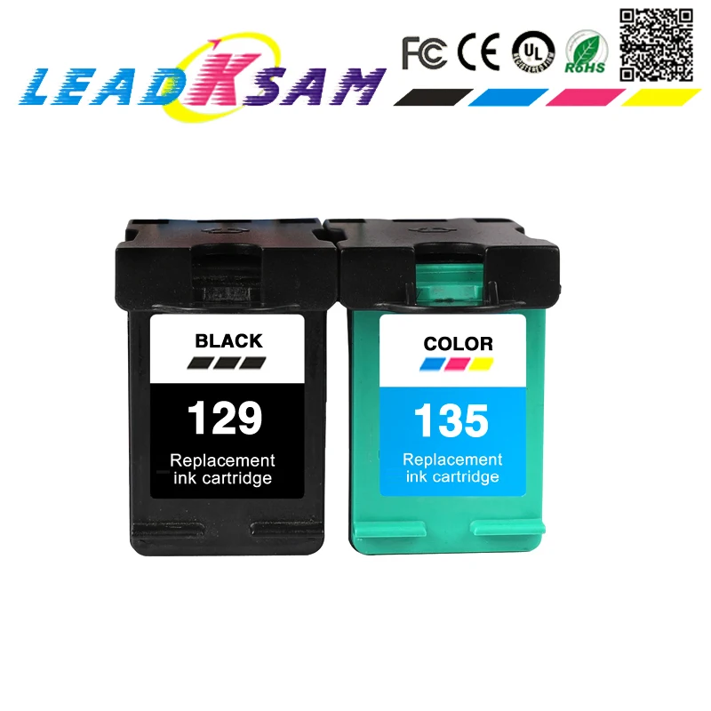 LEADKSAM 129 135 чернильные картриджи Замена для hp Deskjet C4183 5943 6943 6983 D4163 2575 D5163 8053