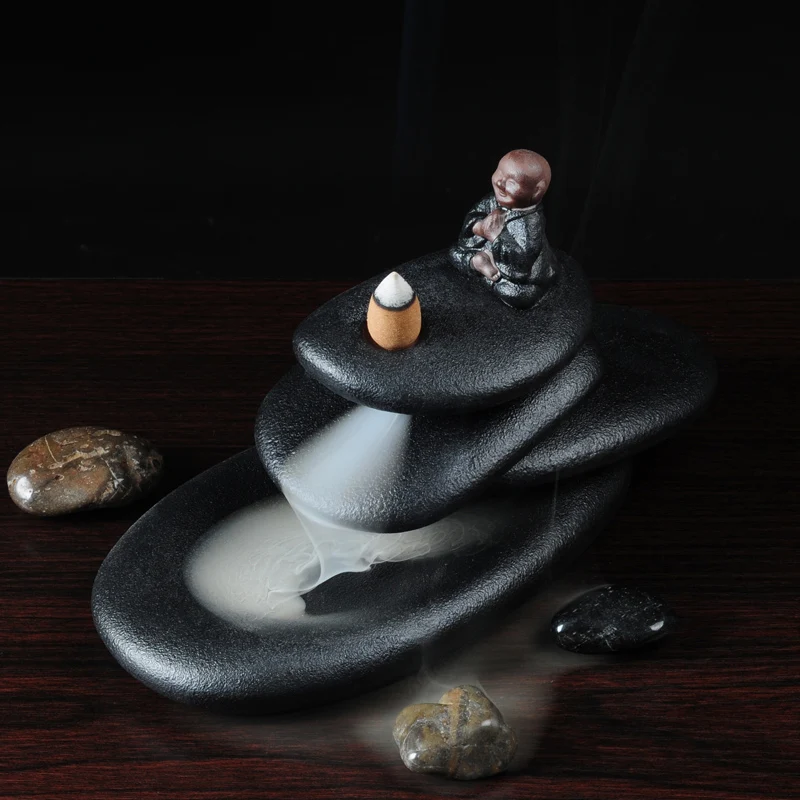 Wide back censer heap back inspired by the Tibetan Mani piles of creative ceramic incense aroma oil burner
Wide back censer heap back inspired by the Tibetan Mani piles of creative ceramic incense aroma oil burner