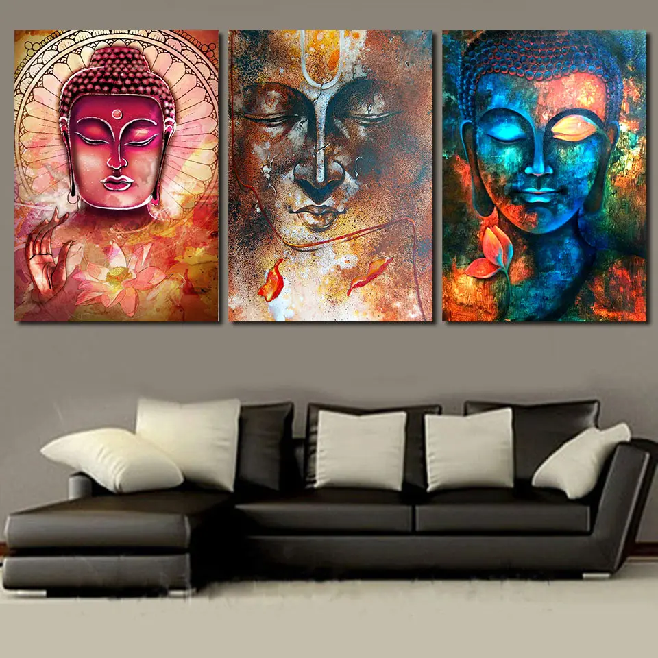 Poster Print Religion Buddha Portrait Office Wall Art Home Decor Colorful Zen Artwork Canvas Painting for Spa Room Wall Decor
Poster Print Religion Buddha Portrait Office Wall Art Home Decor Colorful Zen Artwork Canvas Painting for Spa Room Wall Decor