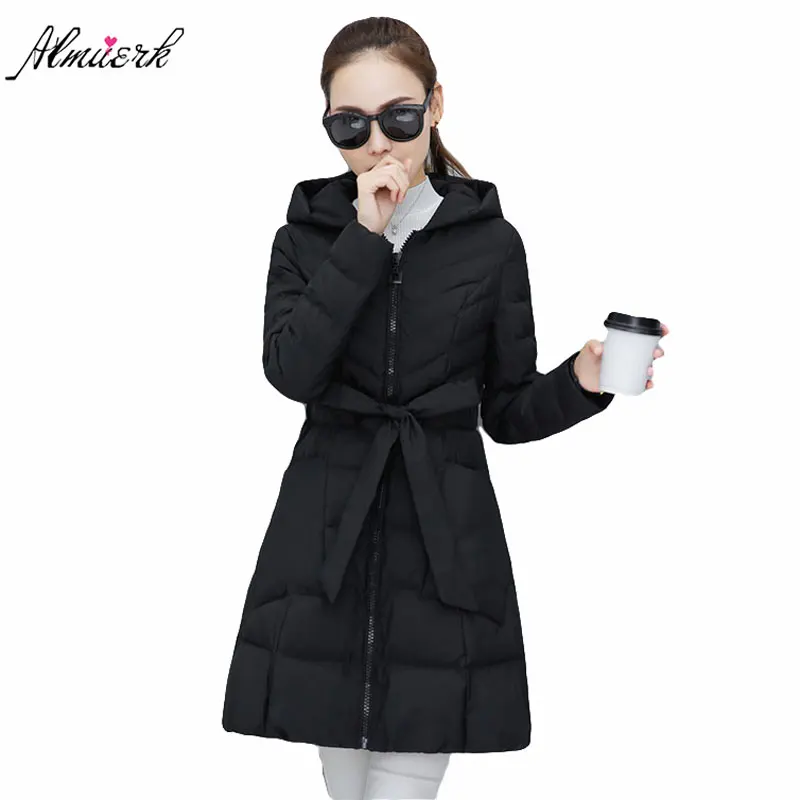 2018 new fashion soild color women hooded jackets medium length long sleeves waistband slim warm female parkas pompon coat L305
2018 new fashion soild color women hooded jackets medium length long sleeves waistband slim warm female parkas pompon coat L305