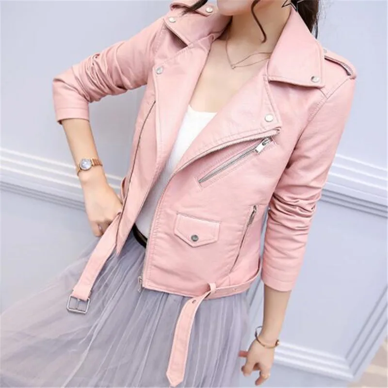 NEW Women Autumn Winter Clothes Leather Jackets Soft Pu Faux Leather Coat Slim Short Design Streetwear Plus Size Outerwear
NEW Women Autumn Winter Clothes Leather Jackets Soft Pu Faux Leather Coat Slim Short Design Streetwear Plus Size Outerwear