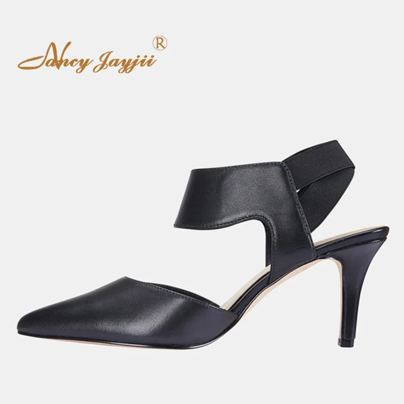 Large Size 11 13 Summer Black High Stilettos Sandals Woman Pointed Toe Elastic Band Heels Soft Leather Beautyfeet Fashion Party
Large Size 11 13 Summer Black High Stilettos Sandals Woman Pointed Toe Elastic Band Heels Soft Leather Beautyfeet Fashion Party