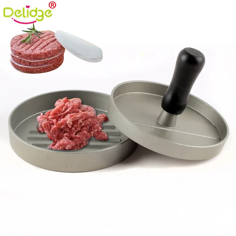 Delidge 11 см Форма для выпечки мяса гамбургера круглая пресс алюминиевый сплав