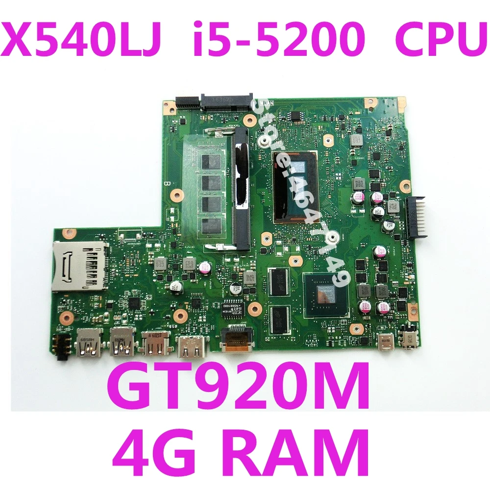 X540LJ i5-5200 Процессор GT920M 4 Гб Оперативная память Материнская плата Asus X540L F540L X540