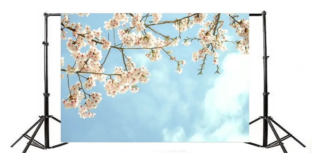 Photography Backdrop Floral Blooming Fresh Flowers Tree Branch Blue Sky White Cloud Nature Spring
Photography Backdrop Floral Blooming Fresh Flowers Tree Branch Blue Sky White Cloud Nature Spring