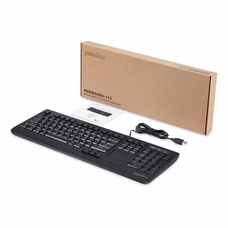 PERIXX PERIBOARD-313 Тихая USB Мультимедиа подсветка оптическая сенсорная панель