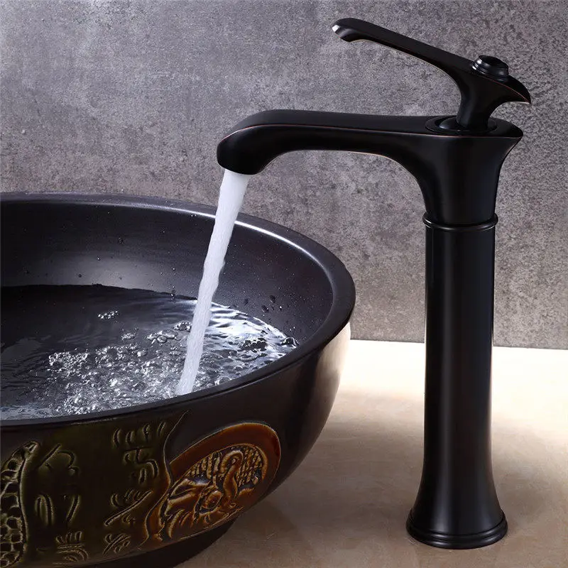 Bathroom Basin Faucet Brass Sink Mixer Tap Hot & Cold Black Oil Brushed Unique Design Deck Mounted Lavatory Water Crane Tap
Bathroom Basin Faucet Brass Sink Mixer Tap Hot & Cold Black Oil Brushed Unique Design Deck Mounted Lavatory Water Crane Tap