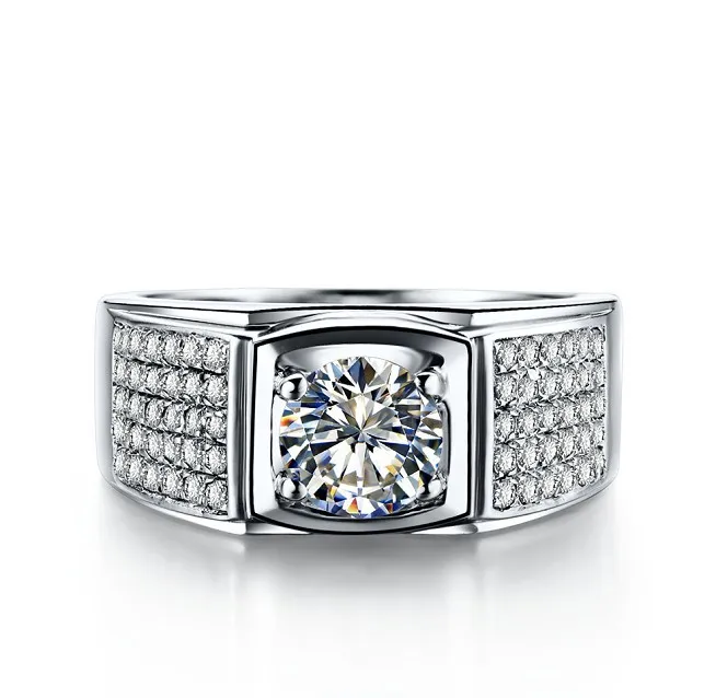 Genuine 925 Sterling Silver Men Ring Luxury 1Ct Silver Male Ring for Men Trendy Sports Rings Luxury Quality
Genuine 925 Sterling Silver Men Ring Luxury 1Ct Silver Male Ring for Men Trendy Sports Rings Luxury Quality
