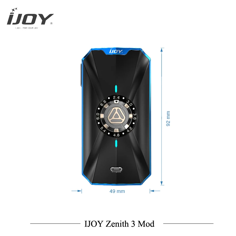 Оригинал IJOY ZENITH 3 мод с двумя 20700 батареями 360 Вт коробка Зенит полу-механический