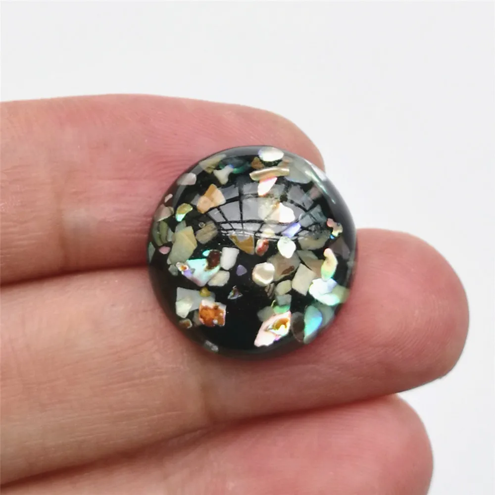 50 Pieces 18mm 6 Colors Round Resin Beads Shells Resin Stone Cabochon Domes Flat back beads Jewelry Finding E2014
50 Pieces 18mm 6 Colors Round Resin Beads Shells Resin Stone Cabochon Domes Flat back beads Jewelry Finding E2014