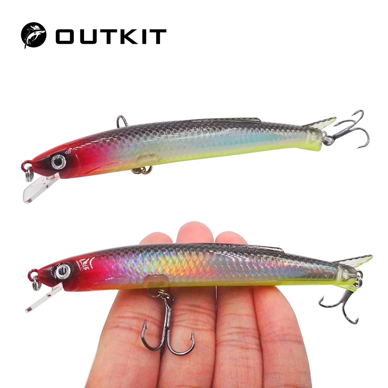 OUTKIT High Quality 1Pcs Minnow 11m 13g Hard Lure Artificial Bait Fishing Lure Wobblers Swimming Depth 0.3-0.9M Fishing Tackle
OUTKIT High Quality 1Pcs Minnow 11m 13g Hard Lure Artificial Bait Fishing Lure Wobblers Swimming Depth 0.3-0.9M Fishing Tackle