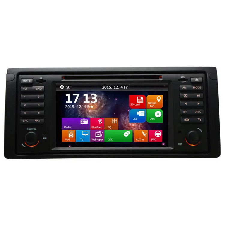 7 дюймовый сенсорный экран автомобильное радио DVD GPS стерео для BMW X5 E53 E39 520i 528i 530i