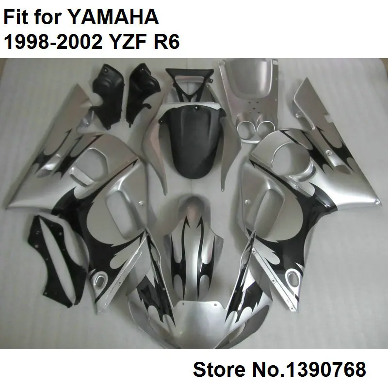 Hot sale fairings for Yamaha YZF silver black R6 98 99 00 01 02 motorcycle fairing kit YZFR6 1998 1999 2000 2001 2002 LV59
Hot sale fairings for Yamaha YZF silver black R6 98 99 00 01 02 motorcycle fairing kit YZFR6 1998 1999 2000 2001 2002 LV59