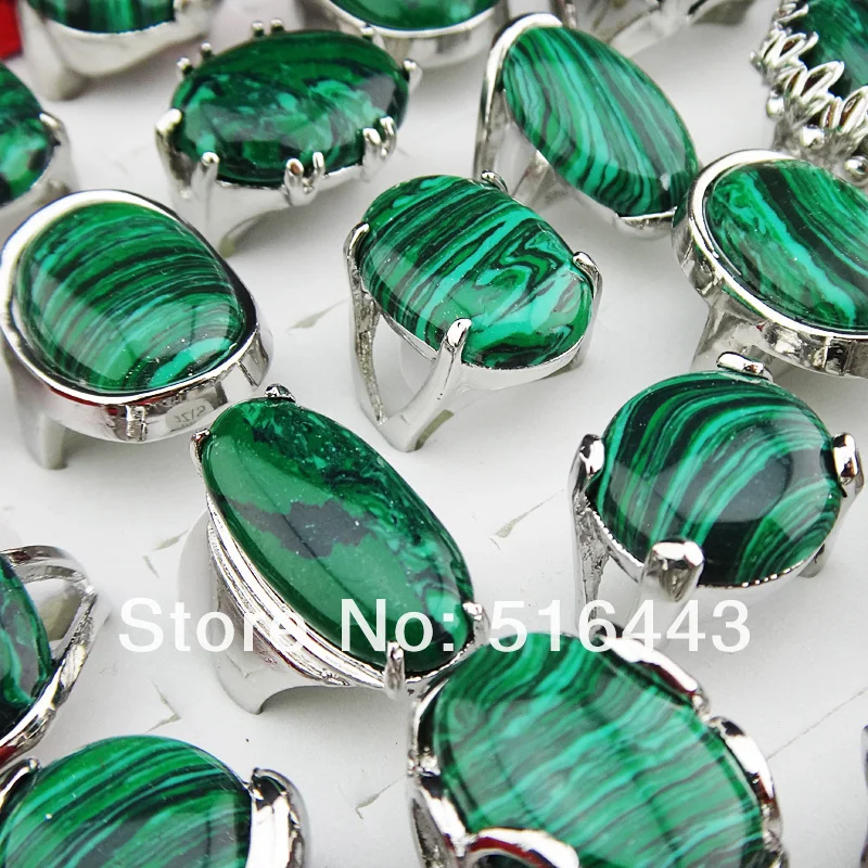 5pcs Charms Vintage Natural Malachite Stones Silver P Womens Mens Retro Rings Wholesale Jewelry Lots A-895
5pcs Charms Vintage Natural Malachite Stones Silver P Womens Mens Retro Rings Wholesale Jewelry Lots A-895