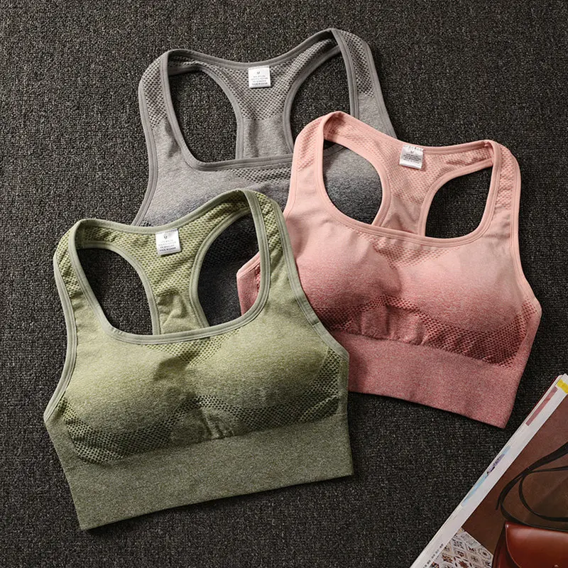 Hot Women Ombre Energy Seamless Sports Bra Push Up Yoga Bra Gym Crop Top Racerback Workout Brassiere Fitness Tops Active Wear
Hot Women Ombre Energy Seamless Sports Bra Push Up Yoga Bra Gym Crop Top Racerback Workout Brassiere Fitness Tops Active Wear