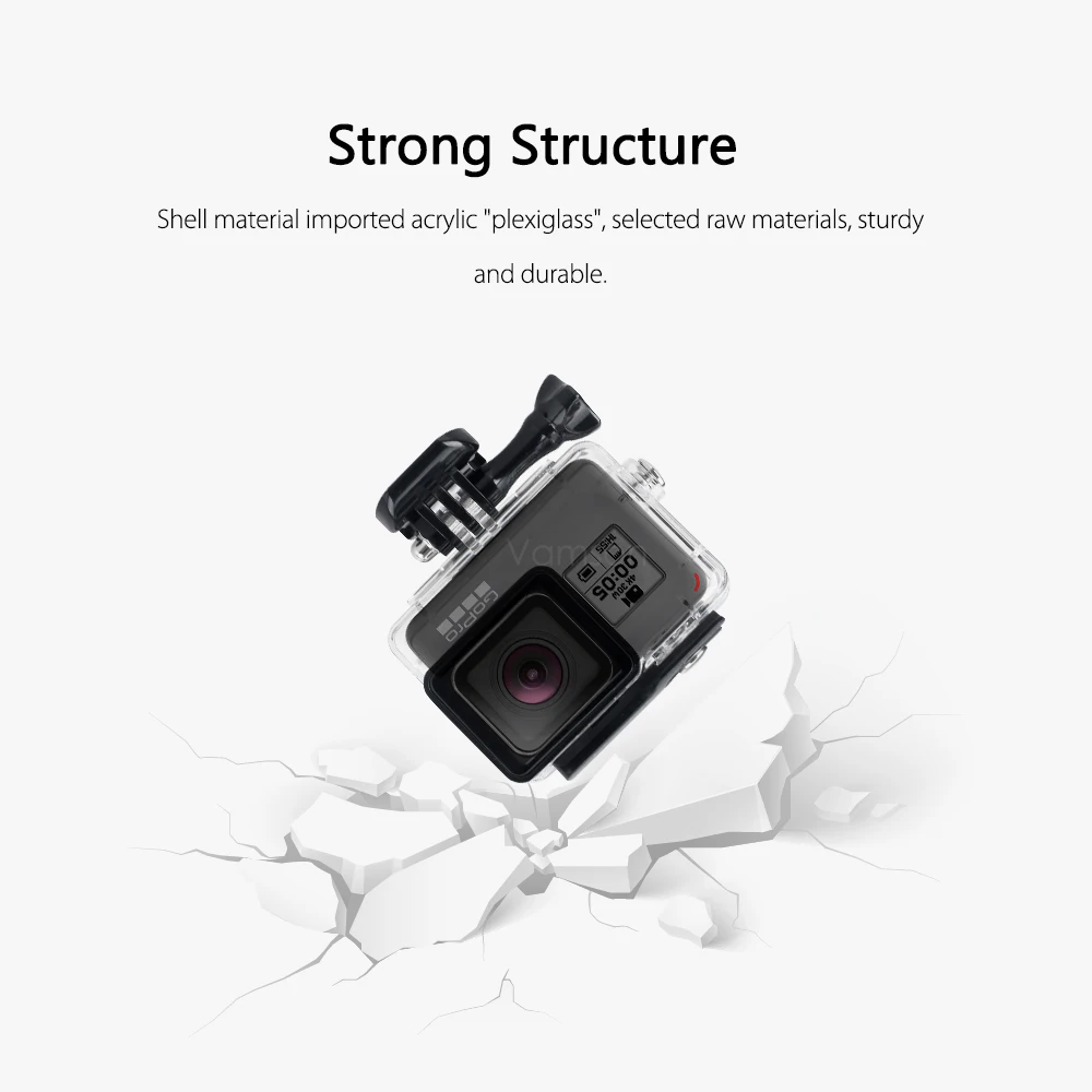 Vamson для Go pro 45m водонепроницаемый камеры Gopro Hero 7 6 5 с защитным красным фильтром|for