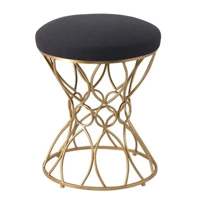 Simple Modern Makeup Chair Nordic Dressing Table Stool Princess Wrought Iron Dressing Stool Beauty Massager Stool Nail Chair
