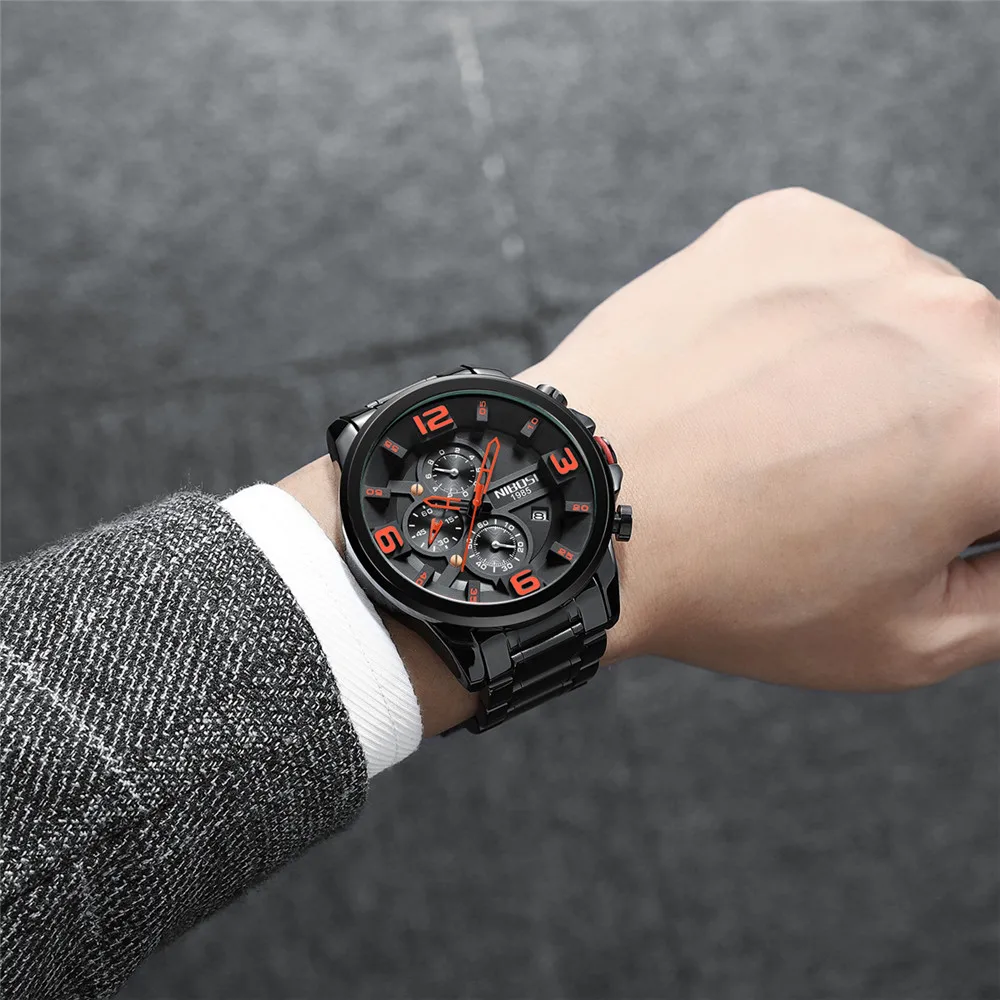 NIBOSI New Black Big Men's Watches Top Brand Luxury Sport Quartz Men Wristwatches Quartz Black Sport Watch Men Relogio Masculino
NIBOSI New Black Big Men's Watches Top Brand Luxury Sport Quartz Men Wristwatches Quartz Black Sport Watch Men Relogio Masculino