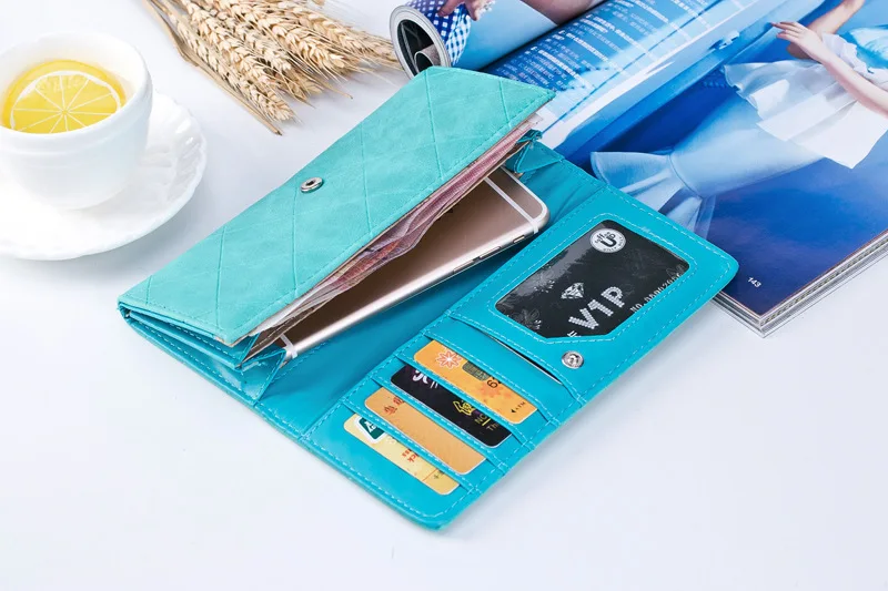 BOTUSI New Fashion Ling Grid Embossed Wallet Purse Women Ladies Clutch Long Purse Female Hasp Wallet Coin Purse Card Holder
BOTUSI New Fashion Ling Grid Embossed Wallet Purse Women Ladies Clutch Long Purse Female Hasp Wallet Coin Purse Card Holder