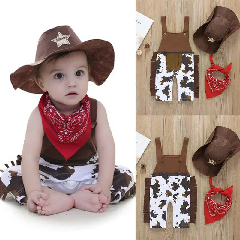 UK 3pcs Baby Boys 3M-24M Carnival Clothes Set Cowboy Bodysuit Scarf Hat Outfits Suit
UK 3pcs Baby Boys 3M-24M Carnival Clothes Set Cowboy Bodysuit Scarf Hat Outfits Suit