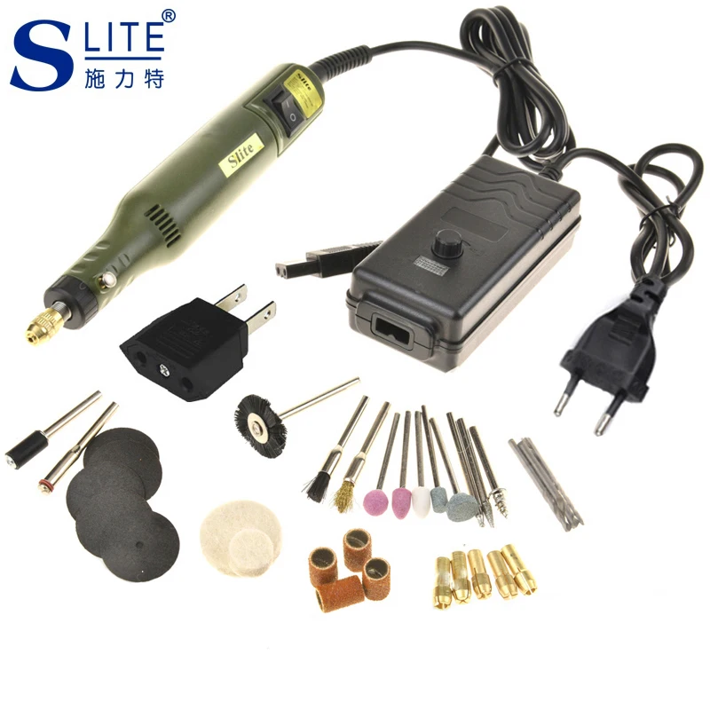 Slite DIY электрическая шлифовальная машина Набор Мини дрель Dremel вращающийся