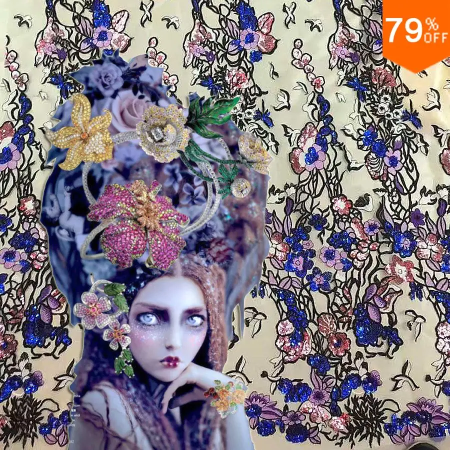 Extremely Luxury Ancient Temple mysterious Crystal witch Polis legend Embroidery Dress Sewing Fabric handwork Sewing Material
Extremely Luxury Ancient Temple mysterious Crystal witch Polis legend Embroidery Dress Sewing Fabric handwork Sewing Material
