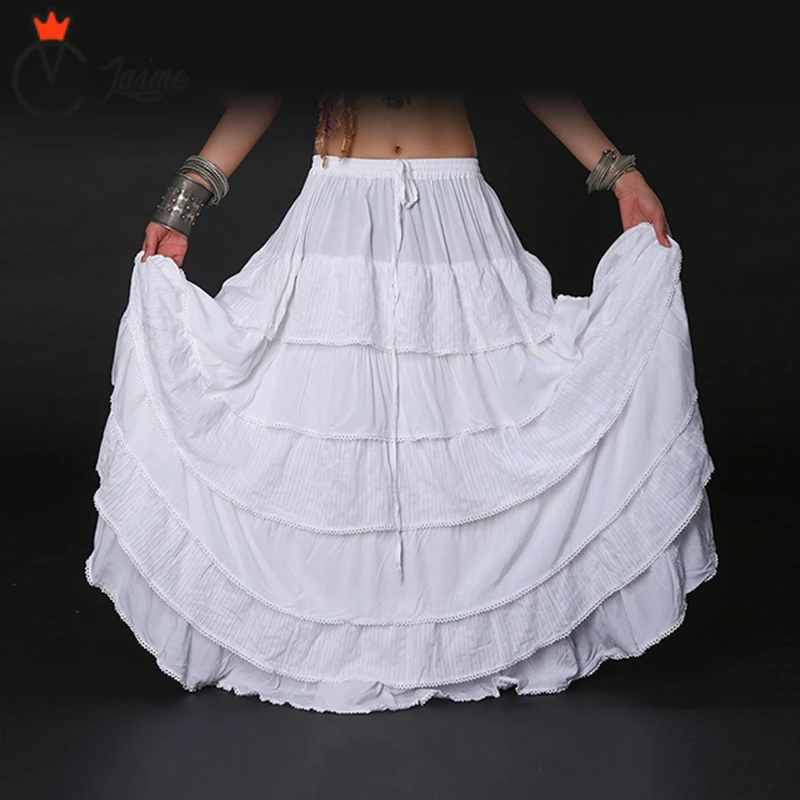 Women White bottom skirt Tribal Bellydance Skirt Solid Color Double Layers Cotton Skirt Full Circle Belly Dance Gypsy Skirts ATS
Women White bottom skirt Tribal Bellydance Skirt Solid Color Double Layers Cotton Skirt Full Circle Belly Dance Gypsy Skirts ATS